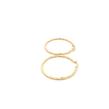 Load image into Gallery viewer, 18K Yellow Gold Earrings Hoops Large Spiral 1.75 grams - Rafant
