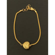 Load image into Gallery viewer, 21K Yellow Gold Bracelet Puffed Heart 6.5 inches - Rafant
