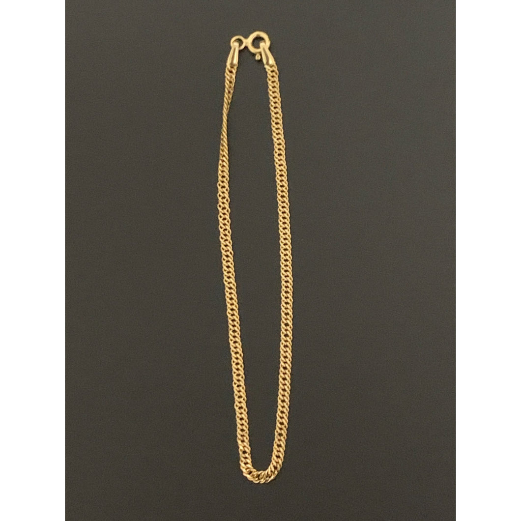 18K Gold Chain Bracelet 7.5 inches 1.36 grams - Rafant