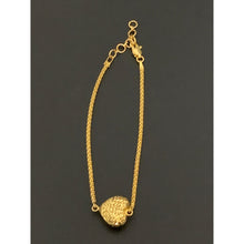 Load image into Gallery viewer, 21K Yellow Gold Bracelet Puffed Heart 6.5 inches - Rafant
