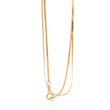 Load image into Gallery viewer, 18K Yellow Gold Necklace Flat Chain 1.27 grams 18 inches - Rafant
