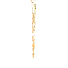 Load image into Gallery viewer, 18K Yellow Gold Necklace Chain Paperclip 18 inches 0.95 grams - Rafant
