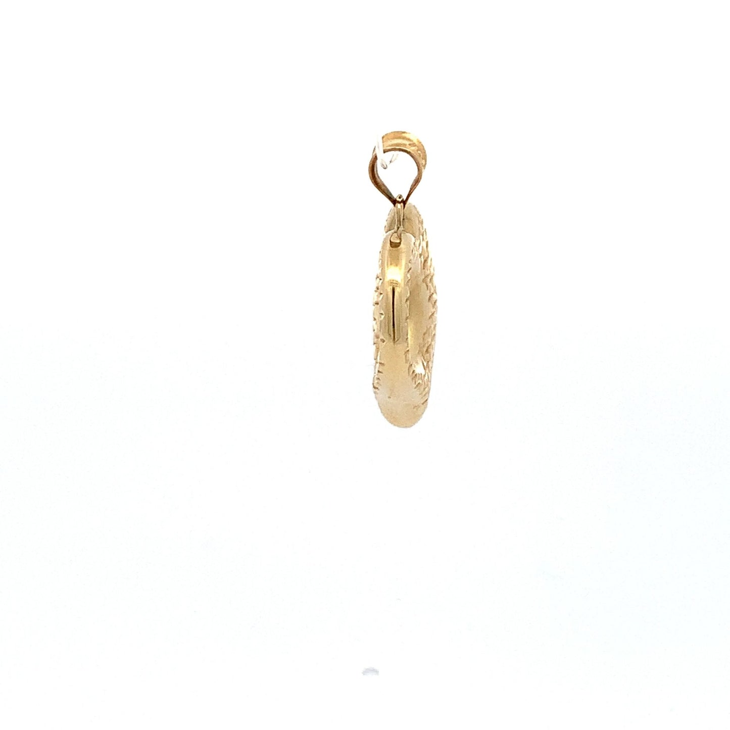 18K Yellow Gold Pendant Heart 1.55 grams - Rafant
