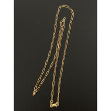Load image into Gallery viewer, 18K Gold Necklace Chain Only Paper Clips 17.75 inches 2.76 grams - Rafant
