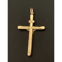 Load image into Gallery viewer, 18K Saudi Gold Two Tone Cross Pendant - Rafant
