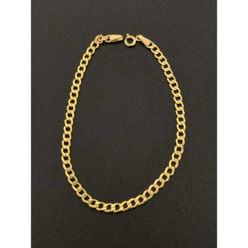 18K Gold Bracelet Curb Link 2.05 grams Size 7.25 inches - Rafant