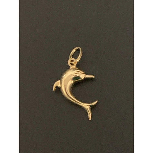 18K Gold Pendant Dolphin 1.24 grams - Rafant