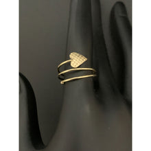 Load image into Gallery viewer, 18K Gold Ring Spiral Heart 1.77 grams Size 5.5 - Rafant

