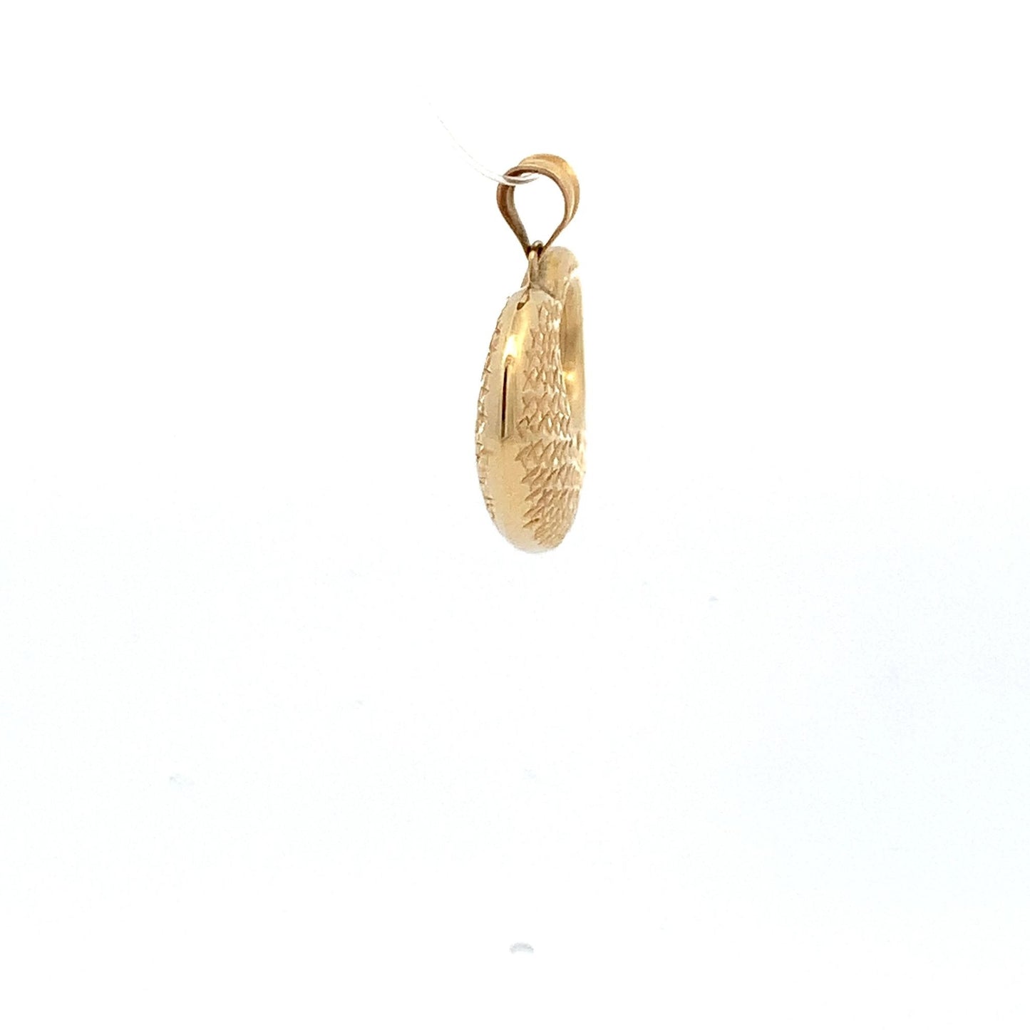 18K Yellow Gold Pendant Heart 1.55 grams - Rafant