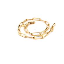 Load image into Gallery viewer, 18K Yellow Gold Bracelet Paperclip Size 7.5 inches - Rafant
