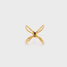 Load and play video in Gallery viewer, 18K Yellow Gold Ring 1.35 grams Size 4.5
