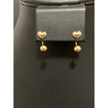 Load image into Gallery viewer, 18K Gold Earrings Heart Ball Small 1.24 grams - Rafant
