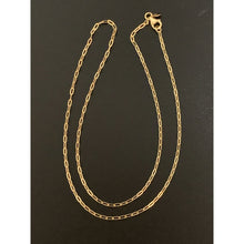 Load image into Gallery viewer, 18K Gold Necklace Paperclips Chain 17.75 inches 2.76 grams - Rafant
