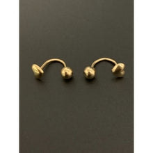 Load image into Gallery viewer, 18K Gold Earrings Heart Ball Small 1.24 grams - Rafant
