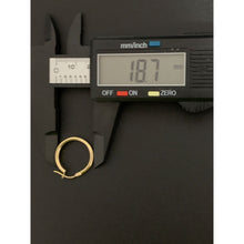 Load image into Gallery viewer, 18K Gold Earrings Hoops Loops 1.37 grams - Rafant
