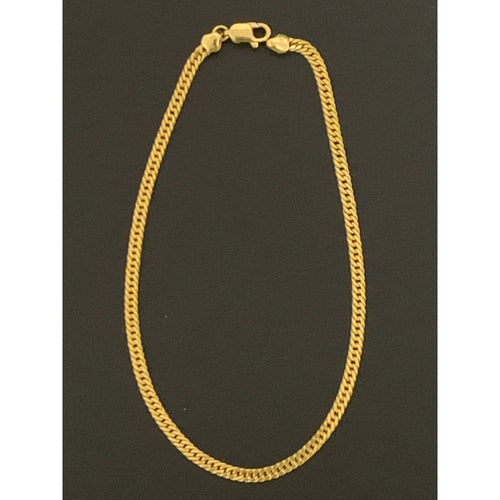 18K Gold Bracelet Curb 2.48 grams 8 inches - Rafant