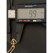 Load image into Gallery viewer, 18K Gold Necklace Chain 18 inches with Heart Infinity Pendant Small 1.34 grams with Defects Chain Has Kinks - Rafant
