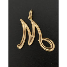 Load image into Gallery viewer, 18K Gold Pendant Letter M 1.74 grams Large - Rafant
