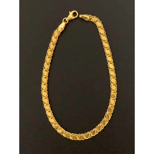 18K Gold Earrings Chain 3.38 grams Size 7.25 inches - Rafant