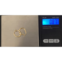 Load image into Gallery viewer, 18K Gold Earrings Hoops Loops Small 0.87 grams - Rafant
