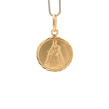Load image into Gallery viewer, 18K Gold Pendant Round Mother Mary Baby Jesus - Rafant
