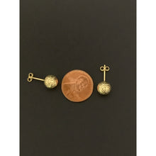 Load image into Gallery viewer, 18K Gold Earrings Stud Balls 1.06 grams - Rafant
