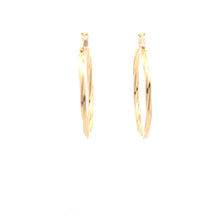 Load image into Gallery viewer, 18K Yellow Gold Earrings Hoops Spiral 1.47 grams - Rafant
