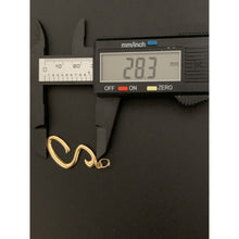 Load image into Gallery viewer, 18K Gold Pendant Letter S 1.28 grams - Rafant
