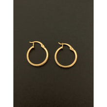 Load image into Gallery viewer, 18K Gold Earrings Hoops Loops Small 1.58 grams - Rafant
