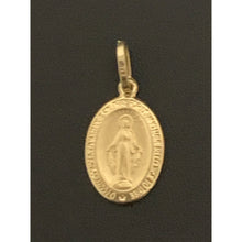 Load image into Gallery viewer, 18K Gold Pendant Mother Mary Oval 1.03 grams - Rafant
