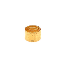 Load image into Gallery viewer, 18K Yellow Gold Ring Fortune Lucky Ring Adjustable 1.87 grams Size 5 - Rafant
