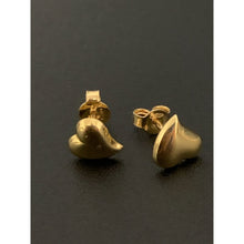 Load image into Gallery viewer, 18K Gold Earrings Stud Heart with Defects 1.07 grams - Rafant
