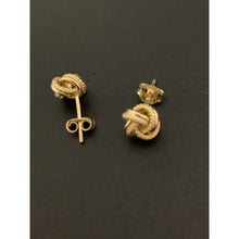 Load image into Gallery viewer, 18K Gold Earrings Stud Knot 1.18 grams - Rafant
