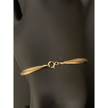 Load image into Gallery viewer, 18K Gold Bracelet Twisted Soft Bangle Flexible 1.01 grams Size 6.5 inches - Rafant
