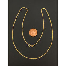 Load image into Gallery viewer, 18K Gold Necklace Chain Rope 20 inches 1.90 grams - Rafant
