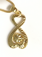 Load image into Gallery viewer, New Real Stamped 18K Saudi Gold 18&quot; Necklace with Infinity Pendant - Rafant
