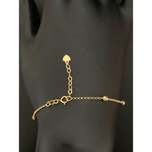 Load image into Gallery viewer, 18K Gold Bracelet Key Lock Bead Charms Size 6.5 inches plus one inch extension 2.61 grams - Rafant
