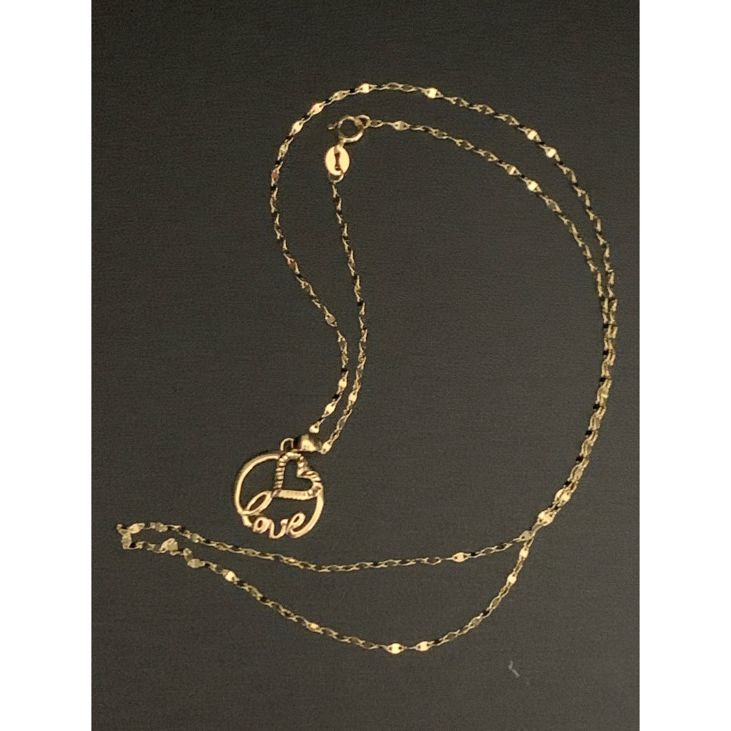 18K Gold Necklace Chain 17.75