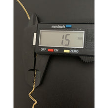 Load image into Gallery viewer, 18K Gold Necklace Chain Curb 17.75 inches with Cross Pedant 2.33 grams - Rafant
