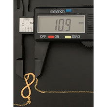 Load image into Gallery viewer, 18K Gold Necklace Chain Cable Link 16 inches Infinity - Rafant
