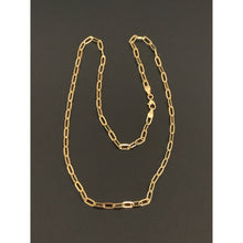 Load image into Gallery viewer, 18K Gold Necklace Paperclips Size 15.5 inches 2.87 grams - Rafant
