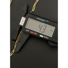 Load image into Gallery viewer, 18K Gold Necklace Paperclips Link 18 inches 3.22grams - Rafant
