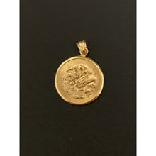 Load image into Gallery viewer, 18K Gold Pendant Round Dragon Lucky Charm 2.03 grams - Rafant
