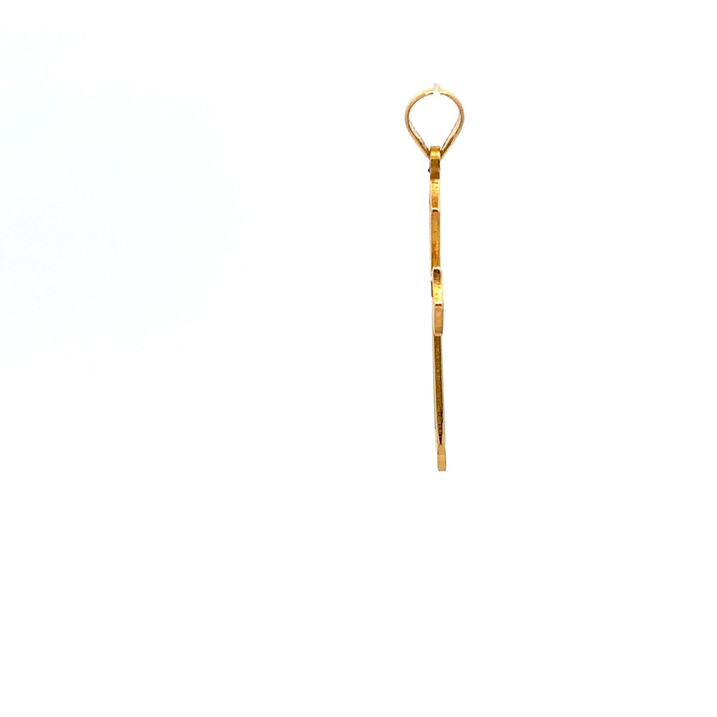 18K Gold Pendant Cross Religious 0.49 grams - Rafant