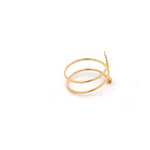 Load image into Gallery viewer, 18K Yellow Gold Ring Spiral Ribbon Ring 1.09 grams Size 7.5 - Rafant
