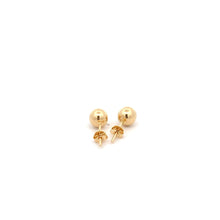 Load image into Gallery viewer, 18K Yellow Gold Earrings Stud Balls Polished 0.88 grams - Rafant
