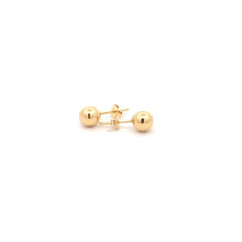 Load image into Gallery viewer, 18K Yellow Gold Earrings Stud Balls Polished 0.88 grams - Rafant
