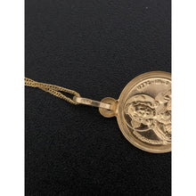 Load image into Gallery viewer, 18K Gold Necklace Chain 17.75 inches Jesus Christ Pendant 1.99 grams - Rafant
