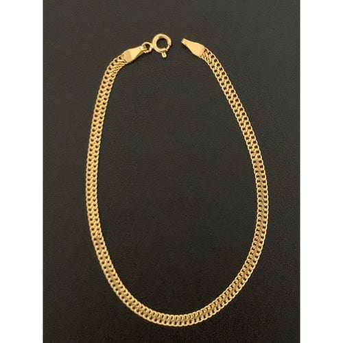 18K Gold Bracelet Size 7 inches 1.55 grams - Rafant