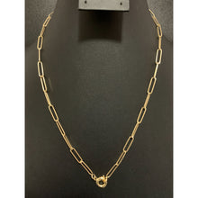 Load image into Gallery viewer, 18K Gold Necklace Chain Paperclips 20 inches 4.98 grams - Rafant
